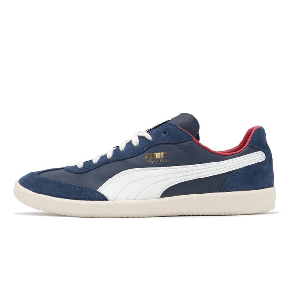 Puma Super Liga OG Retro Navy White Red Men Casual Lifestyle Shoes 356999-20 Carousel 1