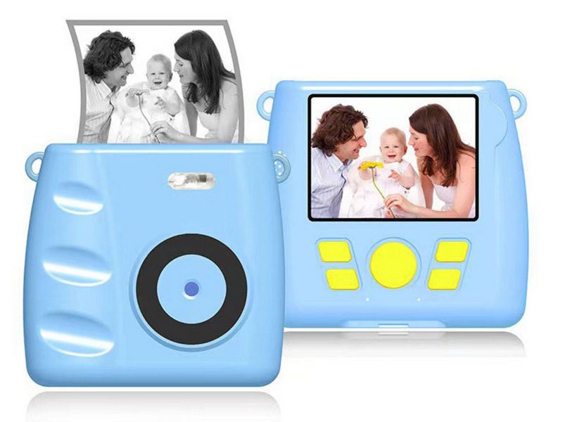 Instant Print Camera For Kids Portable Digital Camera With 32G TF Card Blue Carousel 2