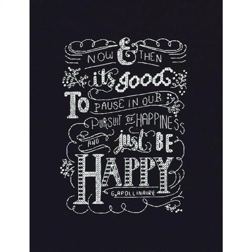 Design Works Just be Happy - Cross Stitch Kit Carousel 1