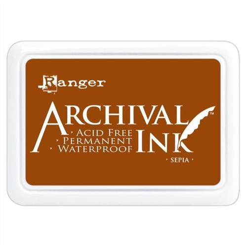 Ranger Ink Archival Ink Pad Sepia Carousel 1