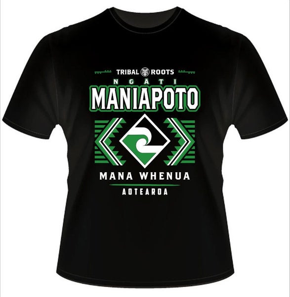 TRIBAL ROOTS - NGATI MANIAPOTO TEE - Sml-5XL Carousel 1