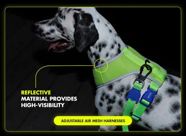 ZEE.DOG ADJUSTABLE AIR MESH HARNESS - REFLECTIVE NOX! SIDUS! LARGE! Carousel 2