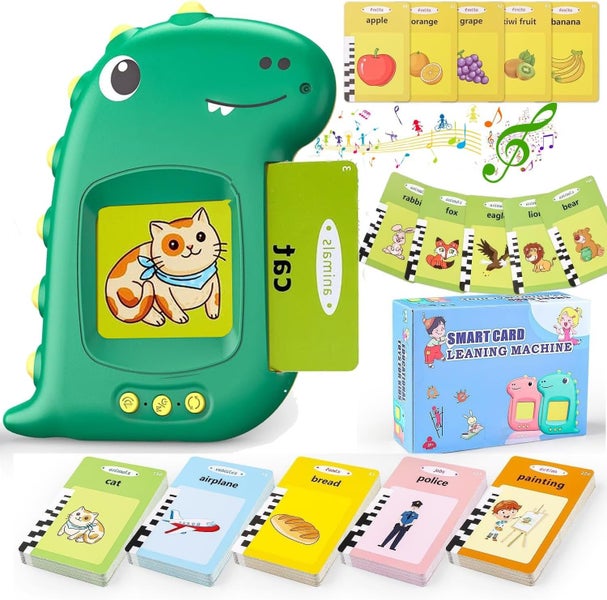Talking Flash Cards for Toddlers 1-5 Years Learning Toys, 112 Talking Flash Card Carousel 1