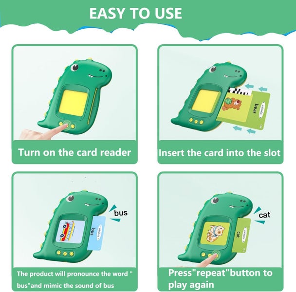 Talking Flash Cards for Toddlers 1-5 Years Learning Toys, 112 Talking Flash Card Carousel 2