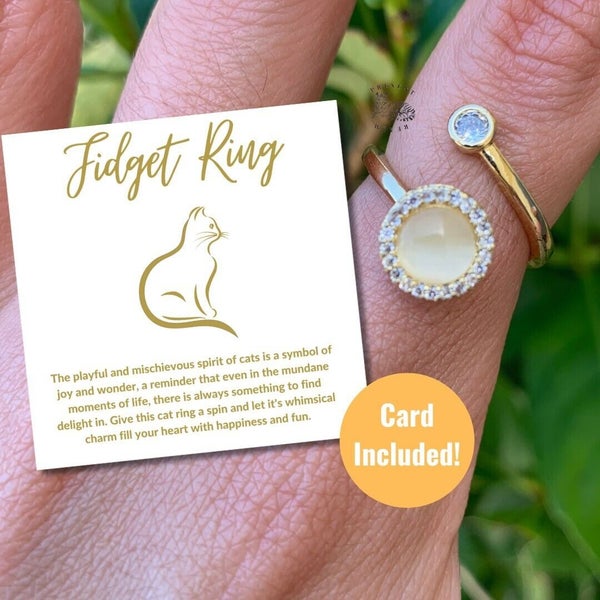 Fidget Ring, Anxiety Ring, Daughter Gift from Dad, To My Daughter Gift Mom Carousel 1