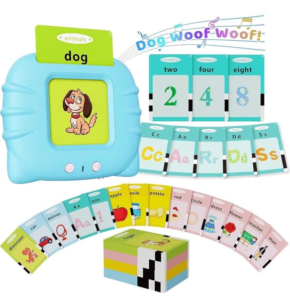 Toddler Talking Flash Cards Autism Sensory Toys Learning Words Speech Therapy Carousel 1