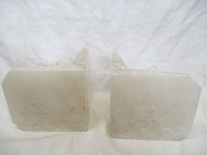 *SH 1055 - Set of 2 Dog Bookends Marble Sitting Dog for Home or Office Unique Carousel 6