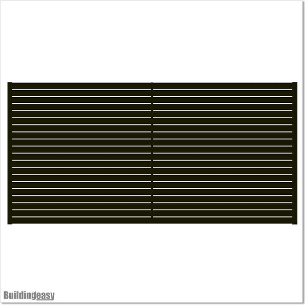 Aluminium Slat Fence 2.4W (FENSL-1.5H) Carousel 1