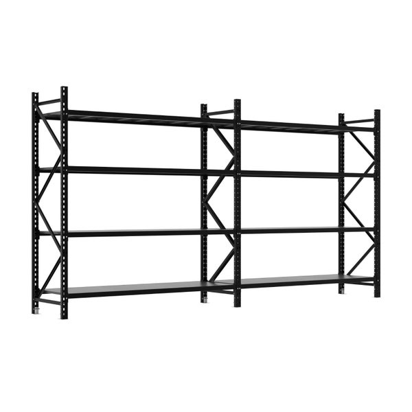 Double Bay Commercial Shelving 3765 L x 2000 H x 600 D Carousel 1