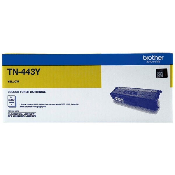 Brother TN443 Yellow High Yield Ink Toner Cartridge TN-443Y Genuine Original Carousel 1