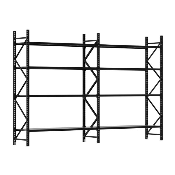 2.5M Tall Double Bay Commercial Shelving 3765L X 2500H X 600D Carousel 1
