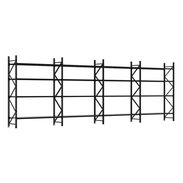 2.5M Tall Four Bay Commercial Shelving 7475L X 2500H X 600D Carousel 1