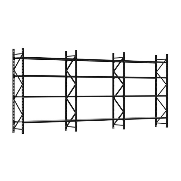 2.5M Tall Triple Bay Commercial Shelving 5620L X 2500H X 600D Carousel 1