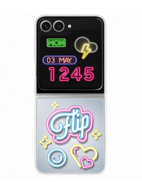 Samsung Galaxy Z Flip6 (2024) Flipsuit Case (case + LED card) Transparancy Carousel 1