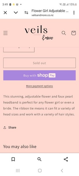 2x Flower Girl Adjustable Headbands Carousel 5