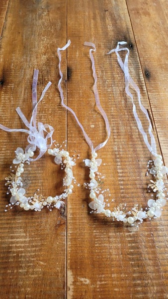 2x Flower Girl Adjustable Headbands Carousel 2