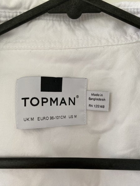 Topman white short sleeve dress top Carousel 2