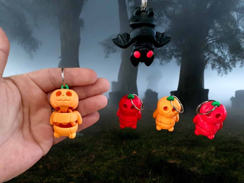 Flexi Pumpkin Keyring Carousel 1