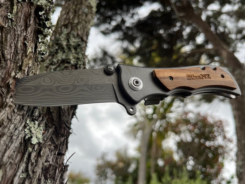 $1 RES NEW 2025!! X-LARGE SikaNZ XTL Damascus Hunting Knife RRP$169 Limited edt Carousel 1