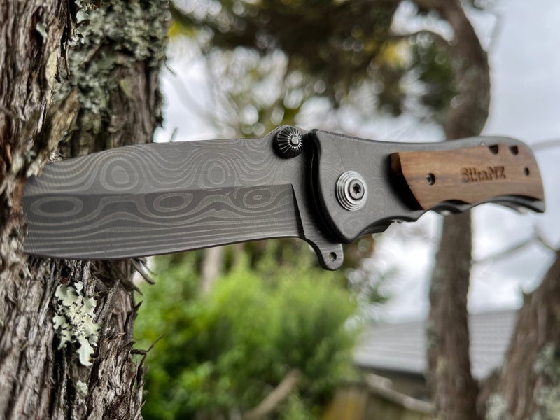 $1 RES NEW 2025!! X-LARGE SikaNZ XTL Damascus Hunting Knife RRP$169 Limited edt Carousel 2