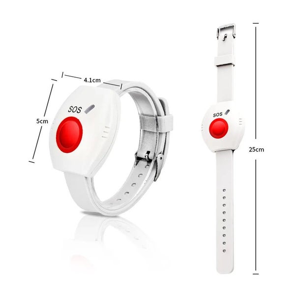 Wireless Caregiver Pager with SOS Call Button Watch Carousel 2