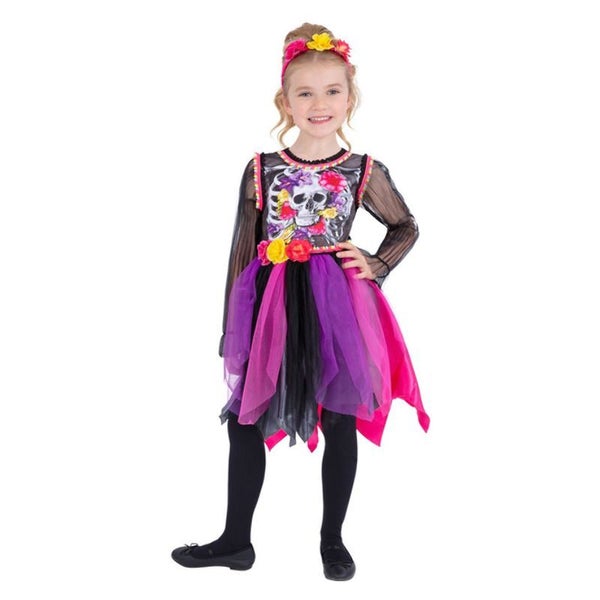Day of the Dead Pom-Pom Costume Child Carousel 1