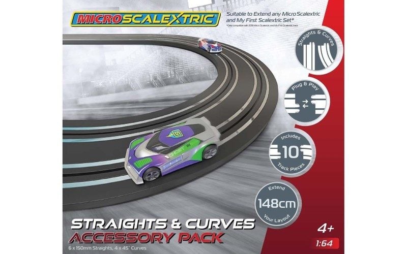 MICRO SCALEXTRIC TRACK EXTENSION PACK - STRAIGHTS & CURVES Carousel 1