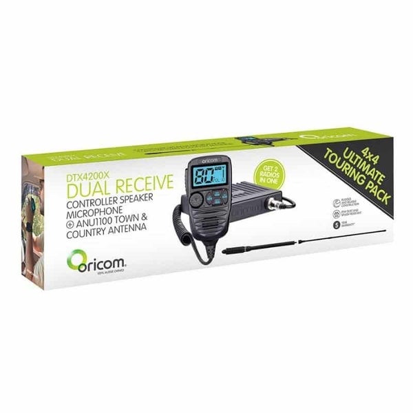 Oricom Dual Receive Controller Speaker Microphone & ANU1100 Antenna - DTX4200XPK Carousel 1
