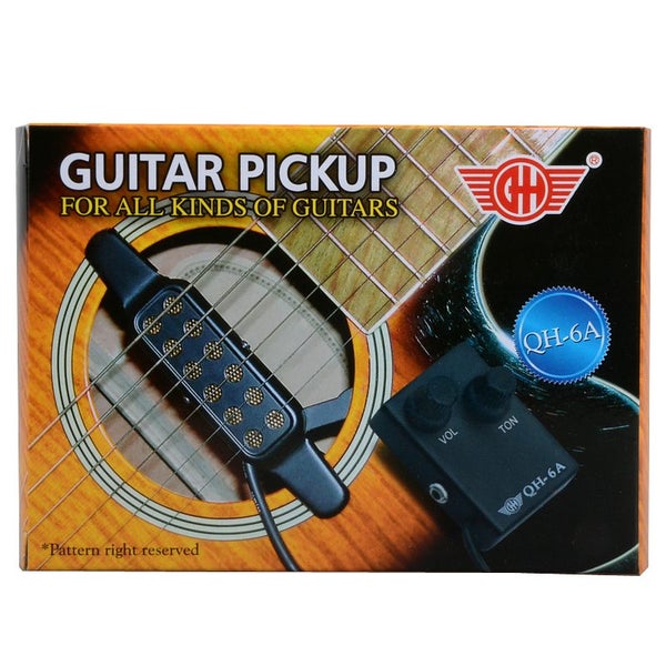 Brand New Acoustic Guitar Pickup Pick Up Tuner QH-6A Carousel 1