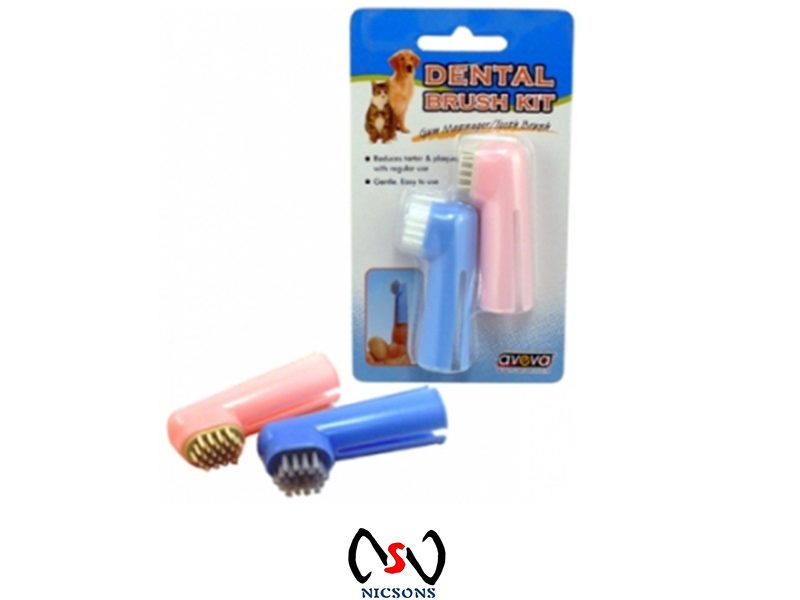 Oral Hygiene Kit Dog Cat Dental Brush Kit 2PC Carousel 1