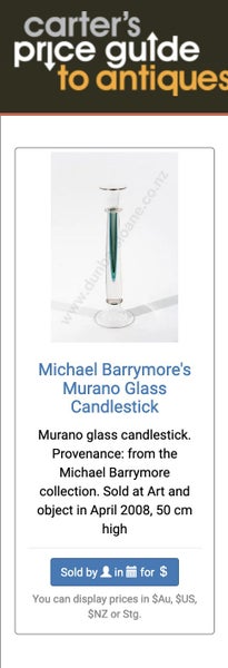 Murano MCM Luigi Mellara Signed Summerso (ex Michael Barrymore coll) Carousel 13