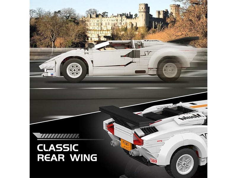 Super Sports Car Building Blocks Kit, MOC Racing Car Model Replica Building Set Carousel 2
