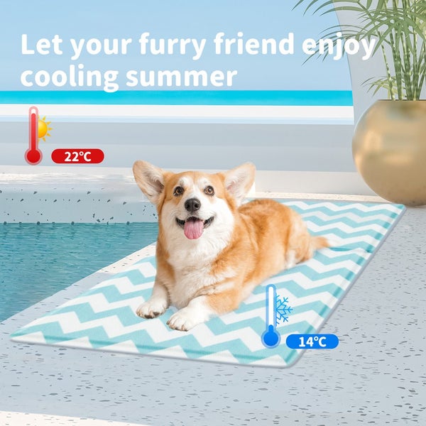 Pawz Pet Cooling Mat Dog Cat Gel Non-Toxic Bed Puppy Self-cool Summer Ice Pad M Carousel 2