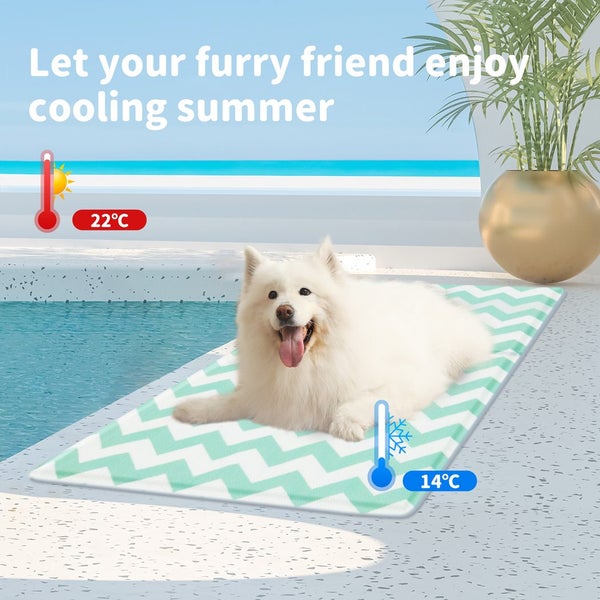 Pawz Pet Cooling Mat Dog Cat Gel Non-Toxic Bed Puppy Self-cool Summer Ice Pad L Carousel 2
