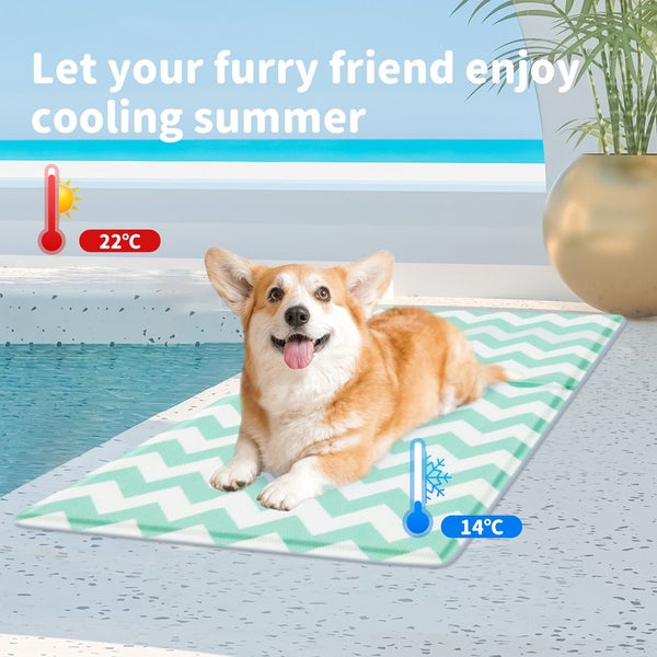 Pawz Pet Cooling Mat Dog Cat Gel Non-Toxic Bed Puppy Self-cool Summer Ice Pad M Carousel 2