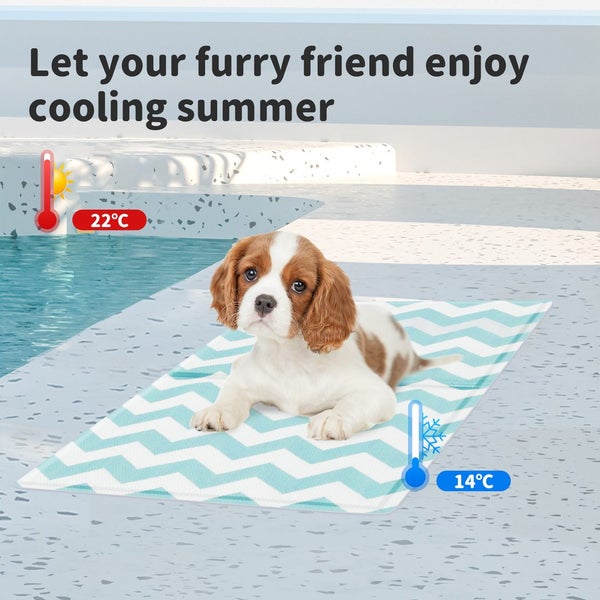 Pawz Pet Cooling Mat Dog Cat Gel Non-Toxic Bed Puppy Self-cool Summer Ice Pad S Carousel 2