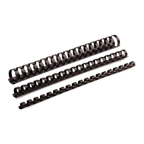 Fellowes Plastic Binding Combs 8mm Black Pack 25 Carousel 1