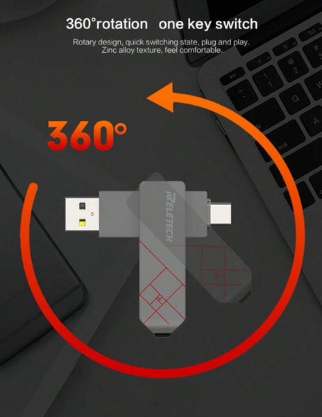 USB Flash Drive 32GB with Type C Carousel 4