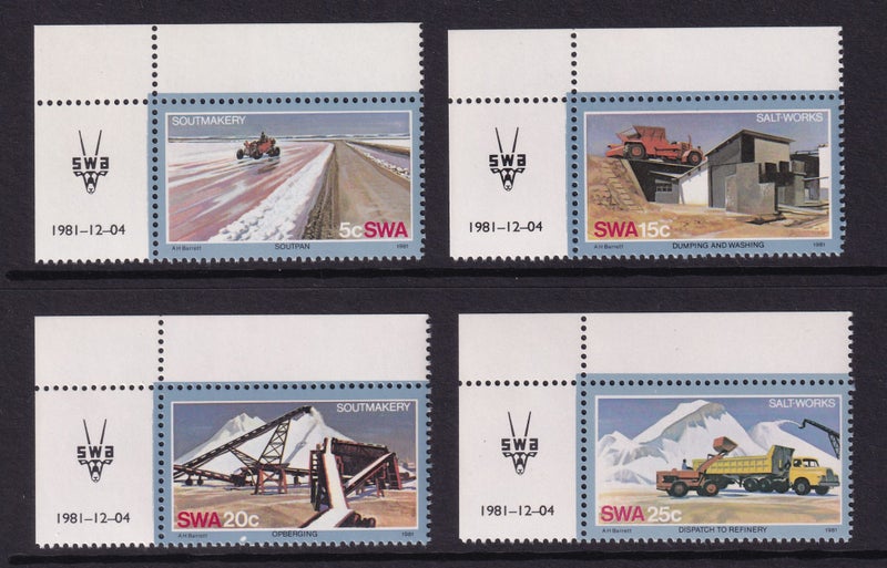 South West Africa - 1981 - Salt Industry set - UHM Carousel 1
