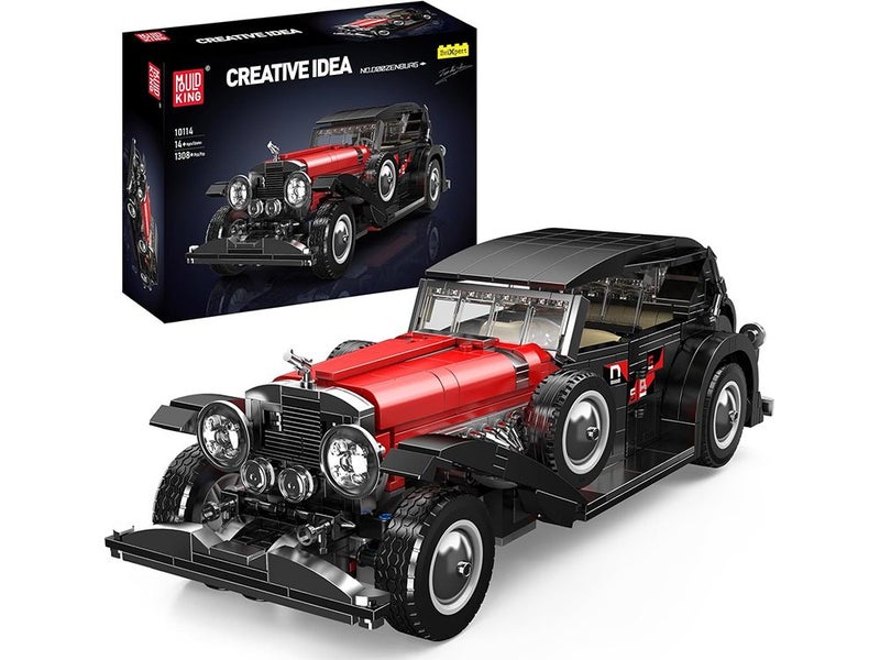 Classic Car Building Toy Set, MOC Vintage Car Model Building Block Kit Carousel 1