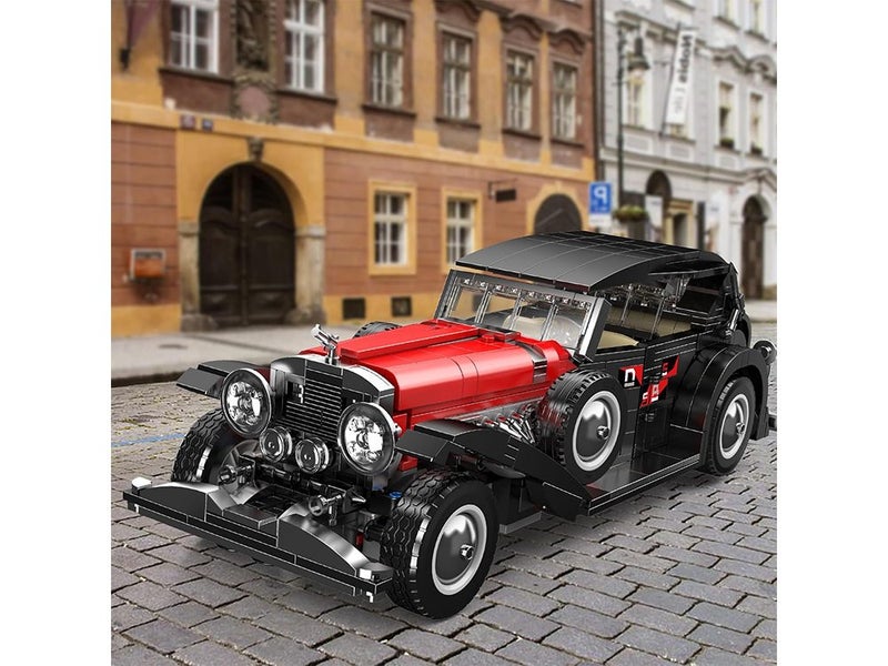 Classic Car Building Toy Set, MOC Vintage Car Model Building Block Kit Carousel 2