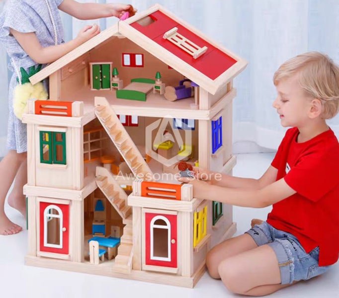 Three-Story Luxury Doll House Carousel 1