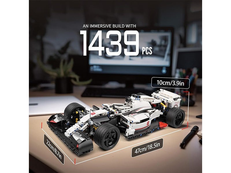 Mould King Technik Sports Car, Formula 1 Racing Car Building Blocks Kit Carousel 6