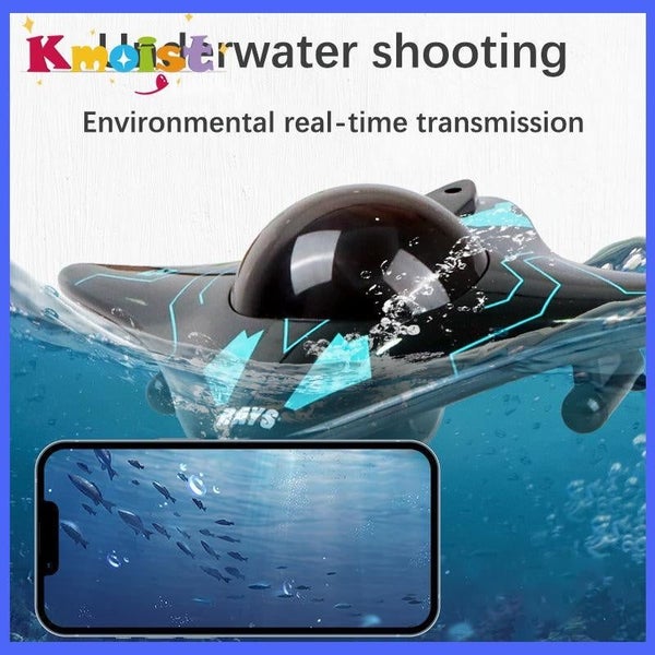 RC Boat Submarine with Camera Underwater 6CH Wifi FPV Remote Boats Radio Cont... Carousel 2