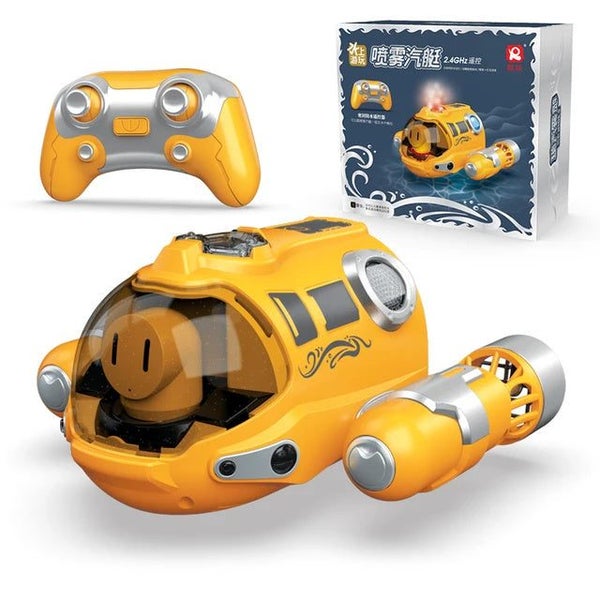 2.4GHz Remote Control Motorboat Waterproof Spray Swimming Pool Bathing RC Ste... Carousel 1