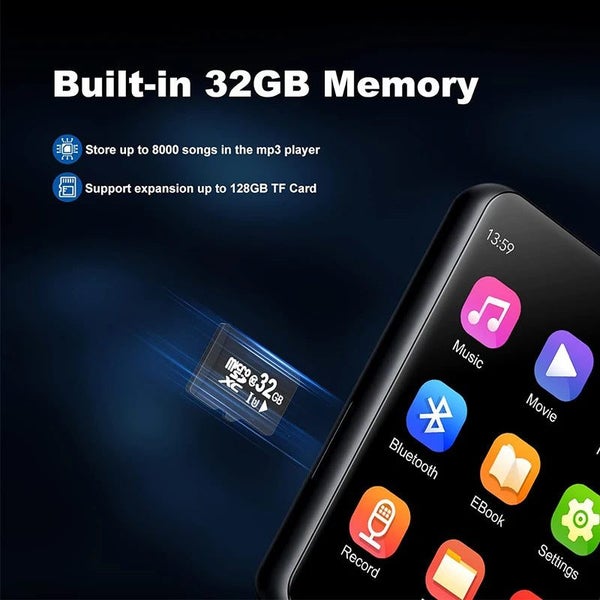 32GB 2.4'' Touch Screen Mp3 BT 5.0, MP3 Player with Built-in HD Speaker FM ra... Carousel 7
