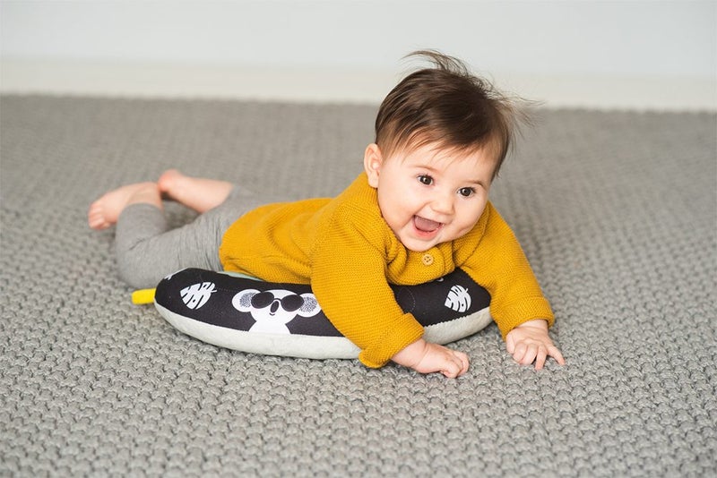 Taf Toys 2-in-1 Tummy Time U-Shape Pillow Baby Infant 0m+ Development Support Carousel 4
