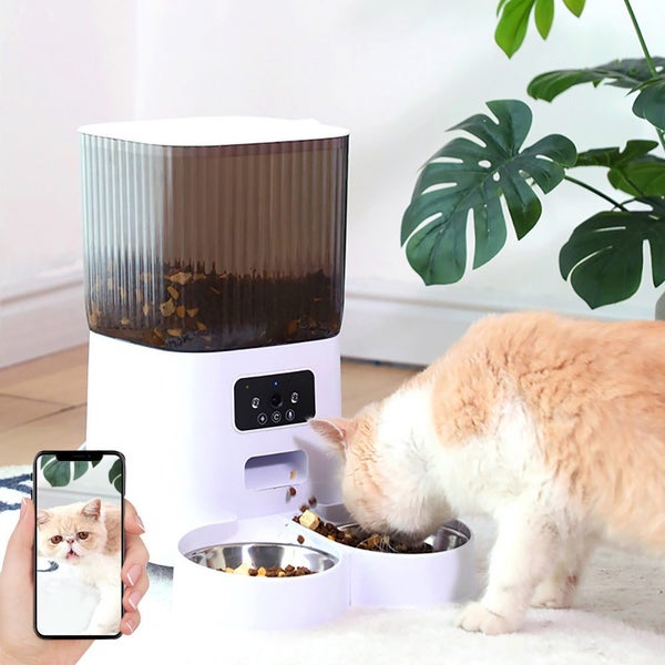 5L Double Bowls Automatic With Camera Cat Dry Food Video Dispenser Pet Smart ... Carousel 2