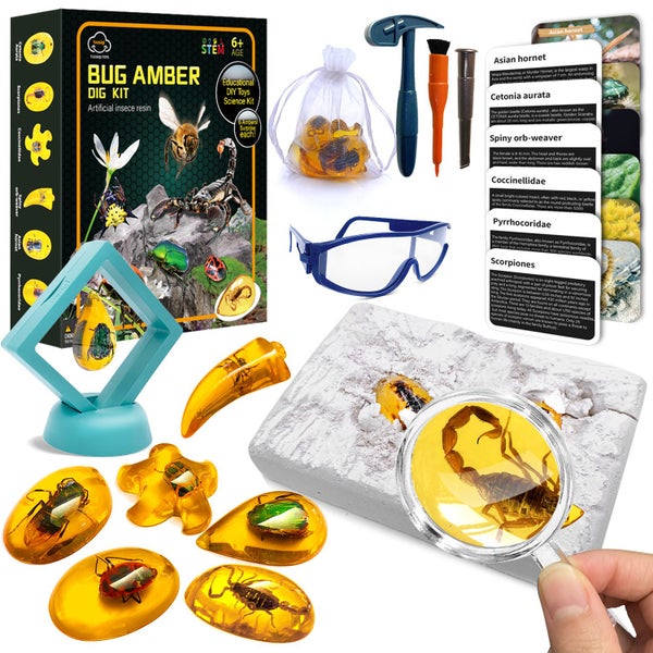 Amber Dig Kit-Artificial Insect Resin Carousel 1