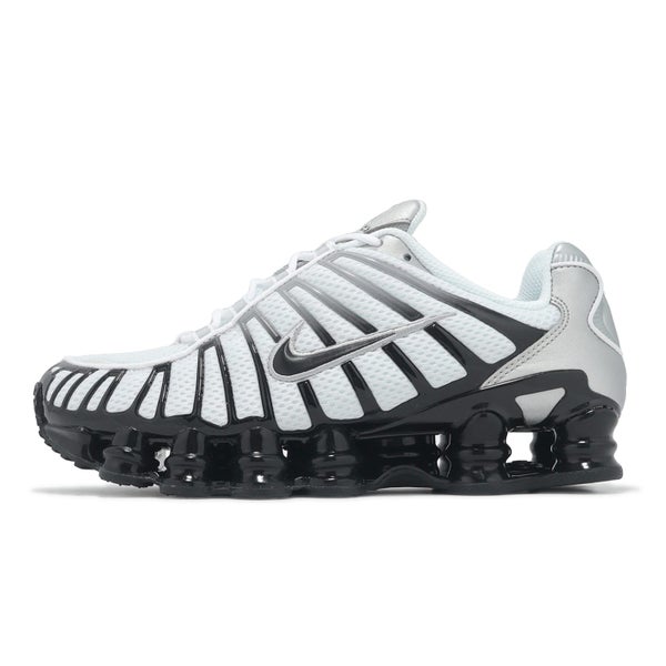 Nike Shox TL Black Metallic Silver Women Casual Shoes Sneakers HQ4049-001 Carousel 1